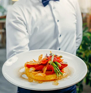 Decorative buffet setup for parties by best food catering in London