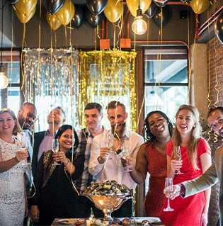 Corporate event in one of the party halls in London.