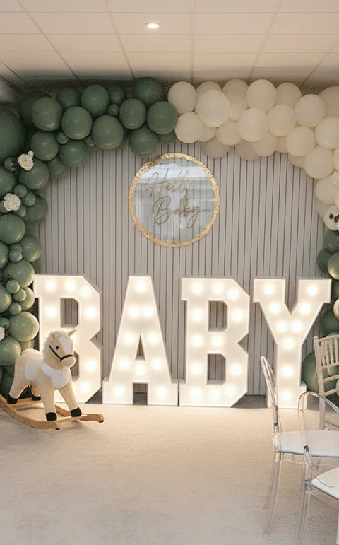 Venues for baby shower in London with themed décor.