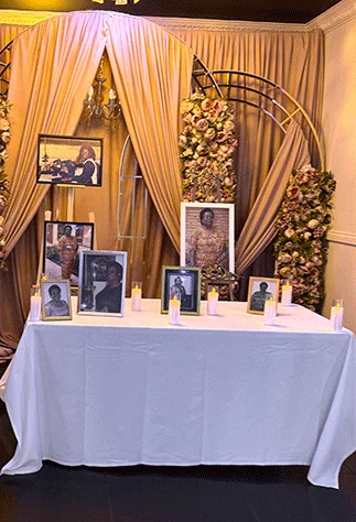 Hall used as one of the venues for funeral wake near London.