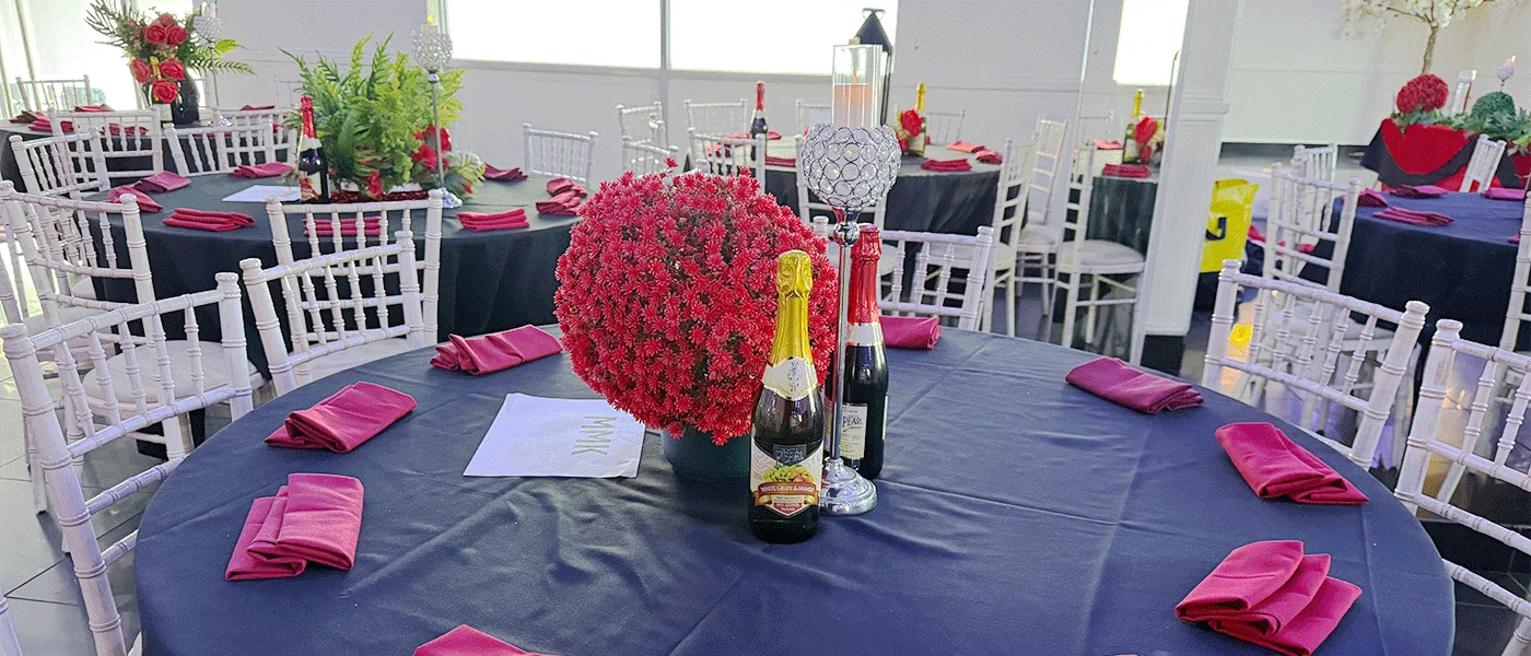 Calm and respectful hall at a venue for funeral wake near London